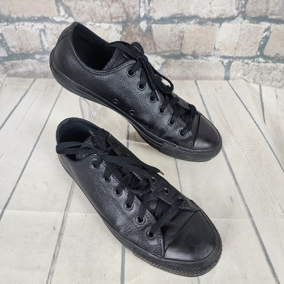 Converse Chuck Taylor All Star Monochromatic Leather Low Top Sneaker Size 8M/10W - Picture 6 of 15